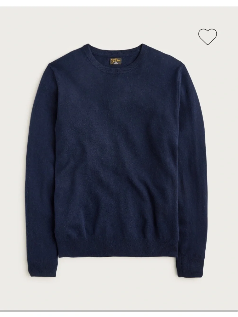 J.Crew Navy Blue Men's Cashmere Sweater - Small